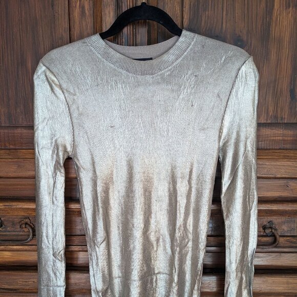 Zara long sleeve metallic sweater - Picture 7 of 8